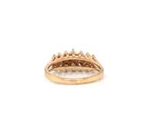 Stunning Yellow Gold Diamond Pyramid Ring