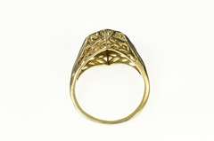 14K White Gold 3.75mm Sapphire Filigree Engagement Setting Ring