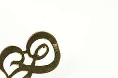 14K Yellow Gold F Ornate Cursive Monogram Name Initial Charm/Pendant