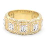 Graceful 1.03ctw Diamond Band in Yellow Gold