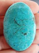 Huge! 108ct Persian blue Turquoise cabochon
