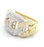Fantastic White and Yellow Gold Diamond Ring