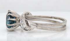 Must HavePlatinum Irradiated Blue RBC and Diamond Ring