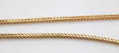 Attarctive Yellow Gold Square Foxtail Chain