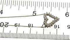Dazzling White Gold Diamond Heart Pendant on Chain
