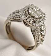 Diamond Laden Modern Cluster Ring