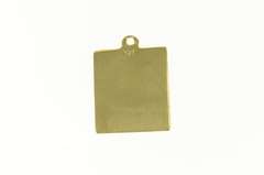 14K Yellow Gold Furstentum Liechtenstein Stamp Ornate Charm/Pendant