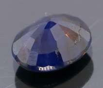 Bold 4.27ct blue black oval cut Sapphire