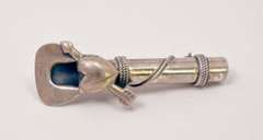 Unique Heart and Arrow Sterling Silver Pin