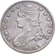 1834 Capped Bust Half Dollar - O-109 Small Date