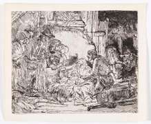 Extremely Rare and Collectable original Rembrandt Etching, 1654