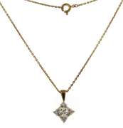 Sterling Silver CZ Star Necklace