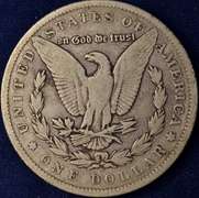 Lot Of 2 Morgan Silver Dollars, 1898-S & 1899-S, Circulated.