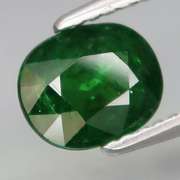 Top emerald green! 1.54ct untreated Tsavorite Garnet