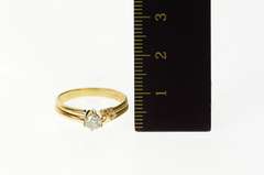 14K Yellow Gold 0.21 Ct Diamond Engagement Bridal Set Ring