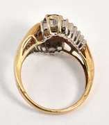 Nice Sapphire and Diamond Cluster