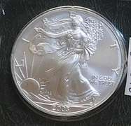 2003 Silver Eagle Cert Unc, Littleton