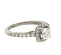 Incredible White Gold Round Brilliant Cut Diamond Wedding Set