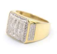 Elegant Yellow Gold Diamond Cluster Ring