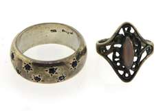 Vintage Sterling Silver Rings Lot