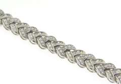 Sterling Silver Cubic Zirconia Bracelet