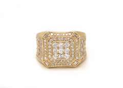 Elegant 10kt Yellow Gold Diamond Ring