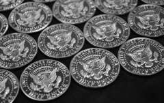Roll Of 20 1964 Proof Kennedy Half Dollars Accented Hair.