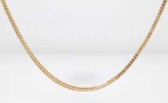 Attarctive Yellow Gold Square Foxtail Chain