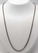 Vintage Sterling Silver Rope Chain Necklace