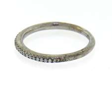 Charming White Gold Single Row Diamond Band