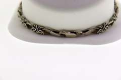Italian Sterling Silver Bar Link Bracelet