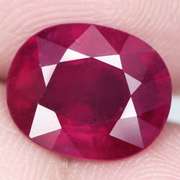 Rich blood red 4.77ct oval cut Ruby