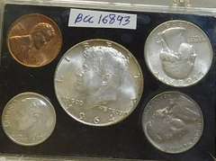 1964 Unc. Silver Year Set, w/90% Ken Hf