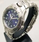 CITIZEN 3 hand and date 40mm men’s watch blue dial 100M water resistance