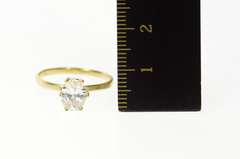 14K Yellow Gold Classic Oval Solitaire Travel Engagement Ring
