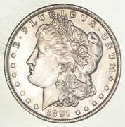 1891-O Morgan Silver Dollar