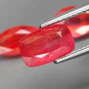 Richly colored 5.02ct Imperial Sapphire set