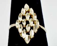 Diamond Cut 14KT Gold Ring
