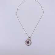 14kt Gold, Black Pearl, & Diamond Pendant Necklace
