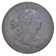 1803 Draped Bust Large Cent - S.247 - Mumps