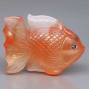 Gorgeous 57.62ct bi-color Agate carving