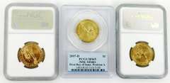3 U.S. Presidential Coins, All Graded