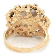 Wonderful Oval Smokey Quartz Nugget Ring