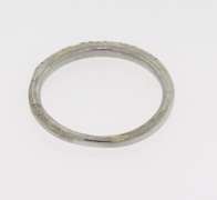 Charming White Gold Single Row Diamond Band