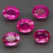 Amazing! 2.43ct hot pink Songean Sapphire set