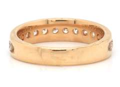Handsome Yellow Gold 1cts Diamond Chanel Band