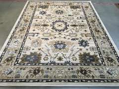MAGNIFICENT VINTAGE REPRO DESIGN RUG 6x8