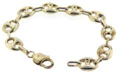 Italian Sterling Silver Argento Link Bracelet