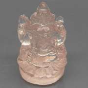 Detailed 23.29ct Rose Quartz carving