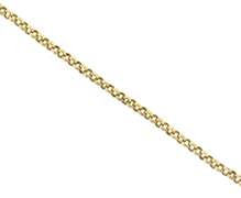 Nice Yellow Gold Rolo Chain Anklet